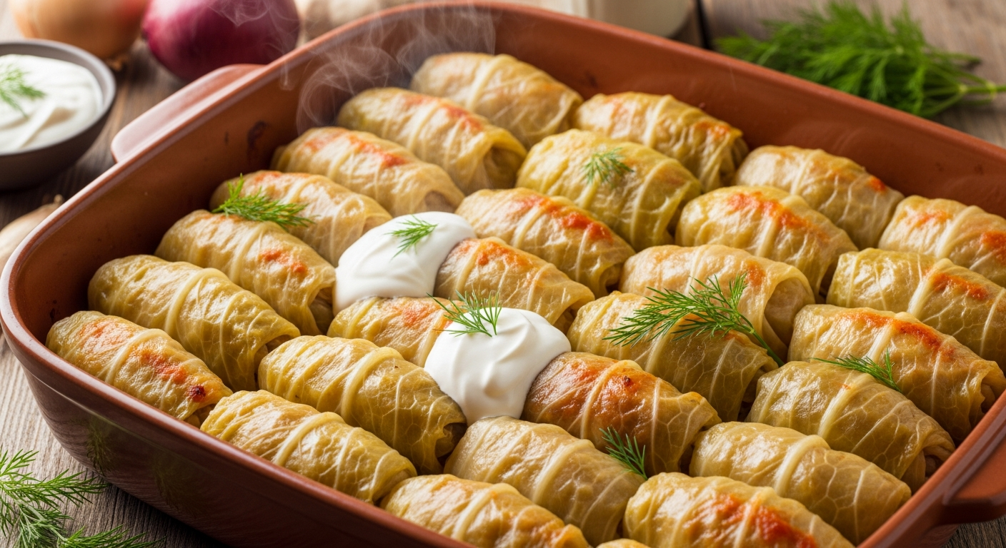 Traditional Ukrainian Holubtsi