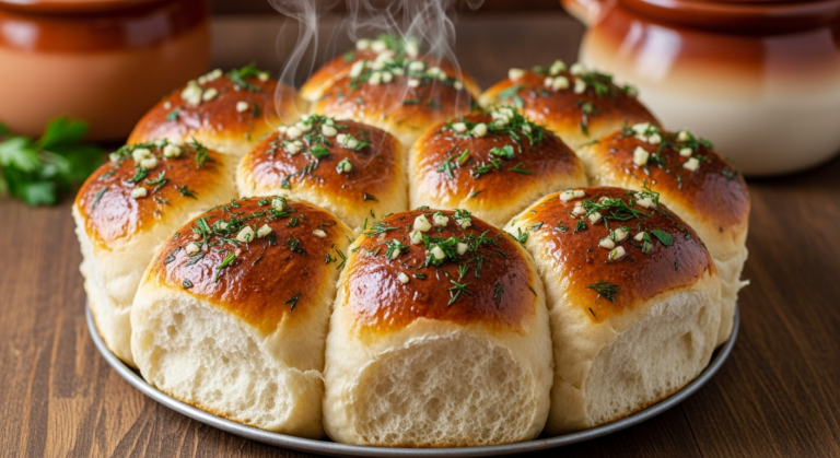Traditional Ukrainian Pampushky