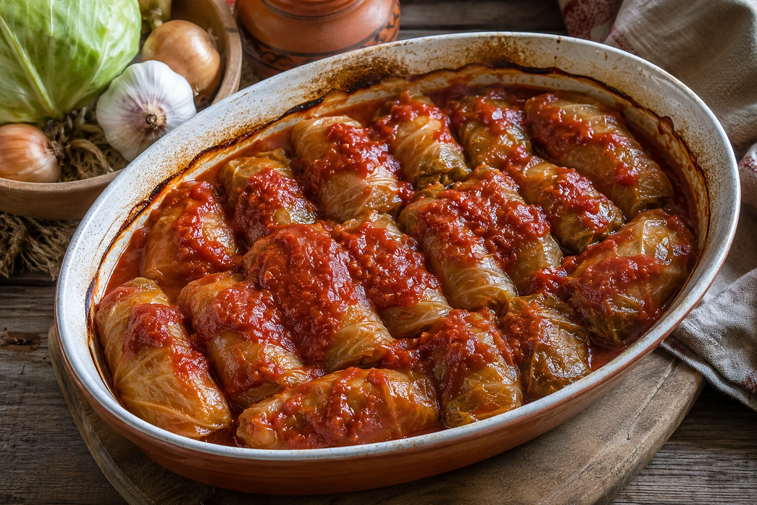 Traditional Jewish Stuffed Cabbage