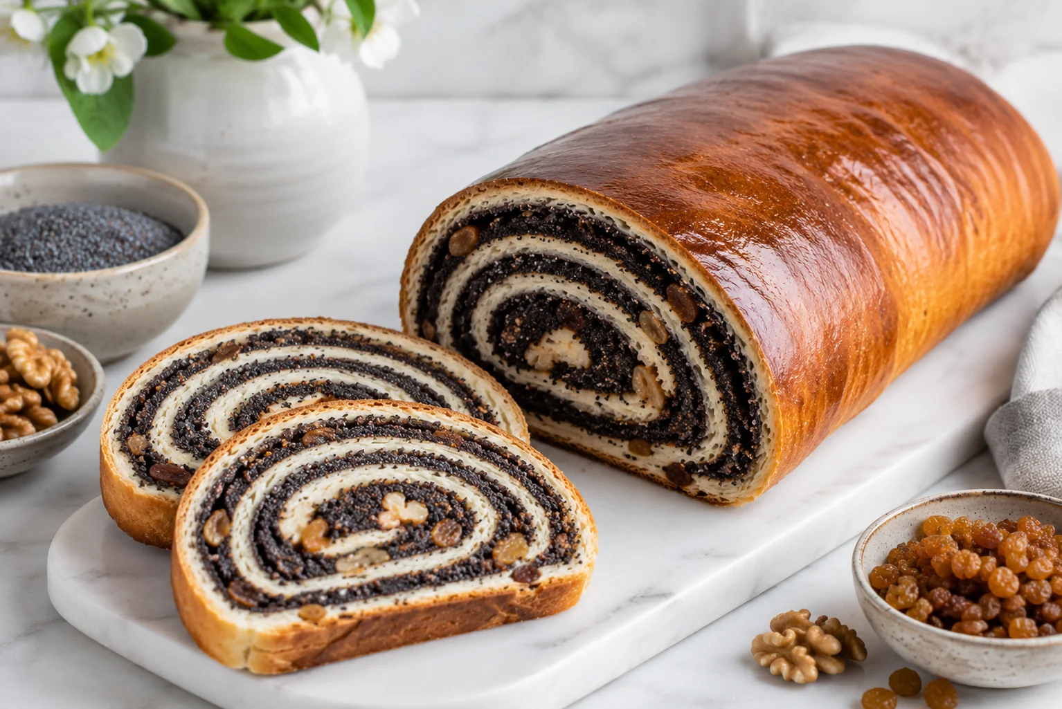 Healthy Makowiec Recipe: Whole Wheat, Less Sugar, and a Lighter Fat Blend
