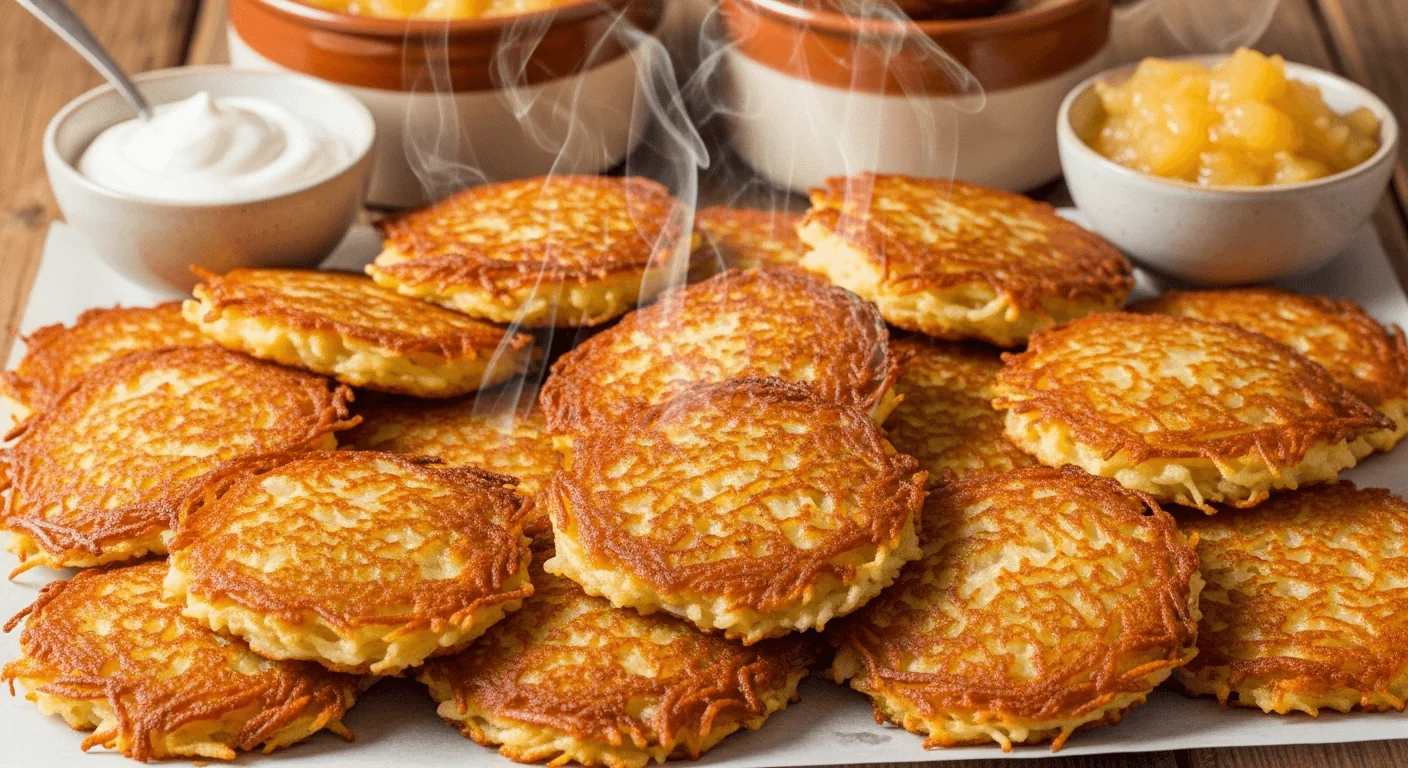 Traditional Latkes Recipe: Crispy Hanukkah Potato Pancakes
