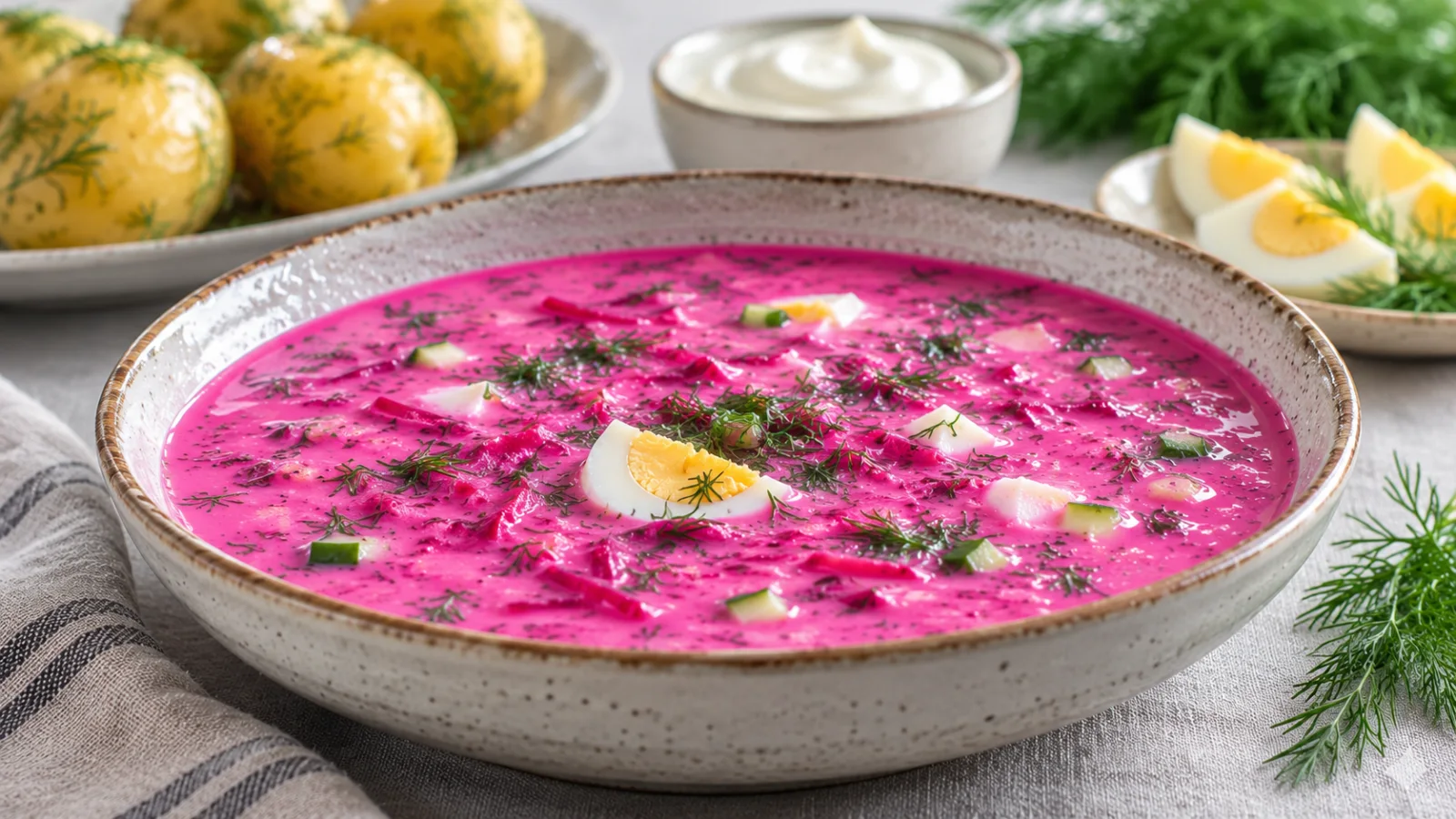 Healthy Šaltibarščiai: A Lighter Take on Lithuania’s Cold Beet Soup
