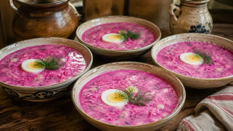 Traditional Lithuanian Šaltibarščiai