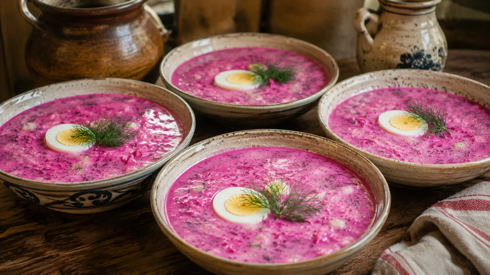 Traditional Lithuanian Šaltibarščiai Recipe: Cold Beet Soup with Kefir, Cucumber, and Dill